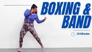 Boxing Workout with Resistance Bands | Full Body | Strength & Cardio