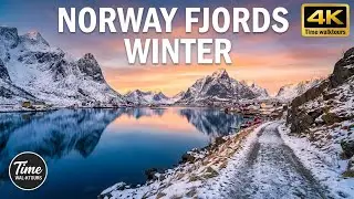 Western Norway Fjords in Winter 4K | Breathtaking Walking Tour