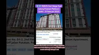 RM57k Lebih Murah - Lelong Putatan Platinum Apartment - Tarikh 21 Februari 2025