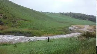 Video 4 of the Brady Creek, west of Robertstown flowing after heavy rain.