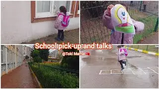 13th Jan 2025 Monday School pick-up and beautiful talks -Anaokul life 🇹🇷🇵🇰