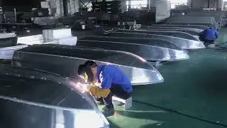 Kinocean Welding Aluminum Small V-Bottom Fishing Light Boat, Aluminum Boat, Fishing Boat