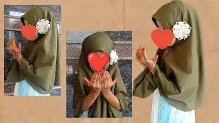 Baby Scarf Cutting And stitching / Namaz scarf for 4 to 6  years Girl / Namaz Dupatta