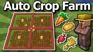 EASY AUTOMATIC CROP FARM 1.20-MINECRAFT bedrock Edition Tutorial