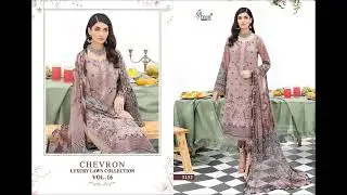 Shree Fabs Chevron Luxury Lawn Collection Vol 16 Lawn Cotton Dress Material,#
