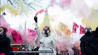 Extinction Rebellion - road blockages against fashion week (67) (UK) - BBC News - 15th February 2020