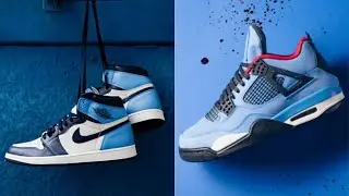 НА НОГЕ | Иордания 1 Обсидиан UNC + Иордания 4 Трэвис Скотт | BestShoesSмагазин