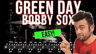 Green Day - Bobby Sox - Drum Cover (with scrolling drum score)