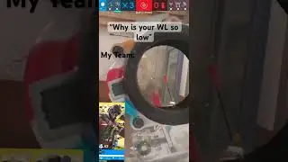 Why My WL is so low (Hes plat before rank2.0! #rainbowsixsiege #r6siege #gaming #memes #videogame)