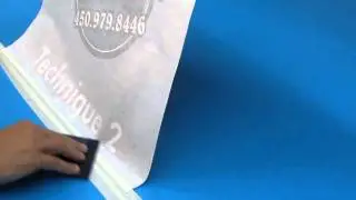 Application de vinyle autocollant - Technique 2