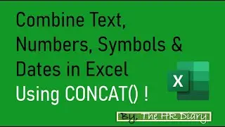 Объединяйте текст, числа, символы и даты в Excel с помощью функции CONCAT!