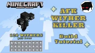 AFK Wither Killer Build Tutorial - Minecraft Bedrock