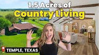 BREATHTAKING Temple, Texas Home on 1.5 ACRES for UNDER $400K!