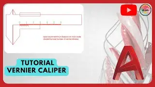 Vernier caliper drawing AutoCAD and working principle tutorial    Made with Clipchamp