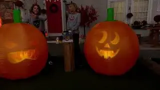 Надувная анимированная тыква Jabberin' Jack 60 дюймов с набором колышков на QVC