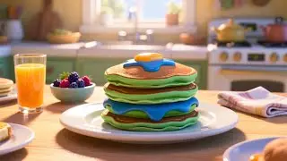 Rainbow Pancake Morning 🥞🌈 | Fun Kids Song & Preschool Learning Video