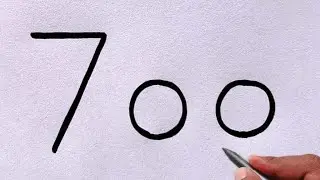 How to draw bicycle drawing from 700 number | Easy drawing | Bicycle drawing 