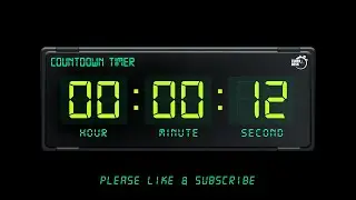 12 SECONDS TIMER - 1080p - COUNTDOWN TIMER