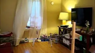 Y6 multirotor roll rate and attitude controller demo