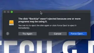 The disk wasn’t ejected because one or more programs may be using it - FIX on Mac