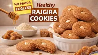Bakery Style Rajgira Cookies | Eggless | No Maida | Crispy & Healthy Amaranth Cookies