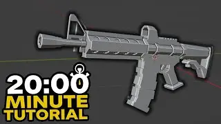 How To Model a Gun In 20 Minutes | Blender