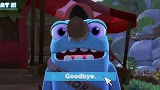 bugsnax but I say goodbye to Filbo for 1 minute
