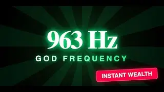 10 Hours 963 Hz GOD FREQUENCY ❯ Manifest Wealth & Abundance Instantly | Black Screen Sleep Music