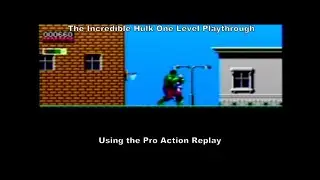 The Incredible Hulk Level Playthrough on Master System's Pro Action Replay :D #MasterSystem #Sega