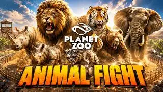 SIAPAKAH YANG TERKUAT?? - PLANET ZOO BATTLE ROYALE PART 1