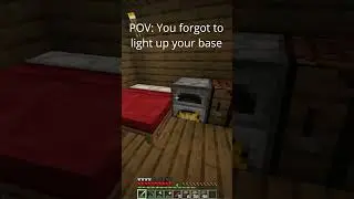 POV: you forgot to light your base #minecraft #relatable #minecraftshorts #memes