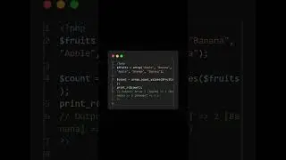 array count values in PHP