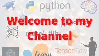 Welcome to my Channel
