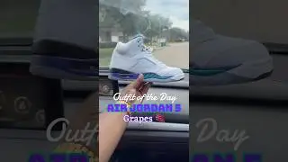 Air Jordan 5 Grape Outfit of the Day #airjordan5 #jordanshoes #sneakerhead #streetwear #ootd