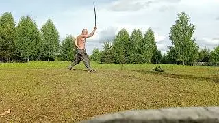 Работа с кавалерийской шашкой/saber work