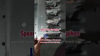 FHZZ&reg; Anti Climb Fencing Spikes, Spear Point Flat Spikes for High Security Mesh Clear View Fencing
