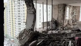 Frappe a&eacute;rienne russe sur plusieurs immeubles r&eacute;sidentiels &agrave; Kyiv : 4 morts, 24 bless&eacute;s