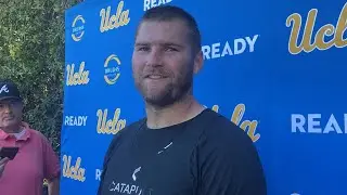 UCLA TE Jack Pedersen reflects on road loss to UNLV after practice (9.8.25)