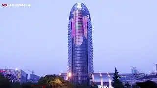 Five star hotel facade lighting by led pixel light