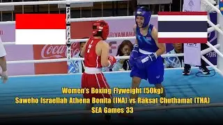 Women&rsquo;s Boxing Flyweight (50kg): Saweho Israellah Athena Bonita (INA) vs Raksat Chuthamat (THA)