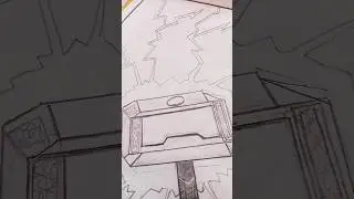 how to make thor hammer drawing easy#marvel#drawing#thor#anime#english#science#sst#hindi#mcu#pubg#ff
