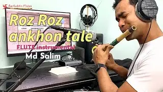 #instrumental  roz roz ankhon tale flute version