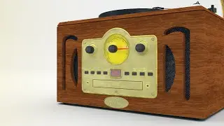 Gramophone design in 3D | Gaming Asset | Creative Minds 2019