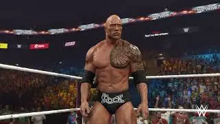 The Rock vs Sheamus wwe 2k23