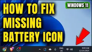 How to Fix Battery Icon is Not Showing on Windows 11 Taskbar