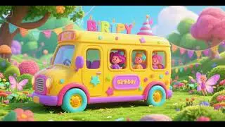 🚌🎂 Wheels on the Birthday Bus to the Fairy Garden | Kids Songs & Nursery Rhymes 🎶🌈