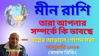 মীন রাশি জানুয়ারি ২০২৬, তার আপনার সম্পর্কে কি ভাবছে, বোনাস রিডিং, Meen Rashifal January 2026।