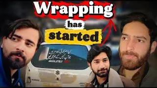 Car Wrapping Start, Wash, Khana Aur Free Chai ☕ | To Be Continued | Sameer Vlogs 