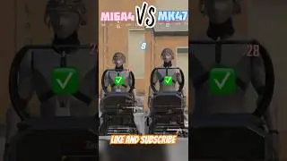 🔫|M16A4 VS MK47|🔫DAMAGE TEST COMPARISON 🔥#camparison#pubgmobile#shorts#viral#shortsvideo