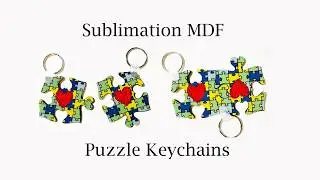 SUBLIMATION MDF PUZZLE KEYCHAINS